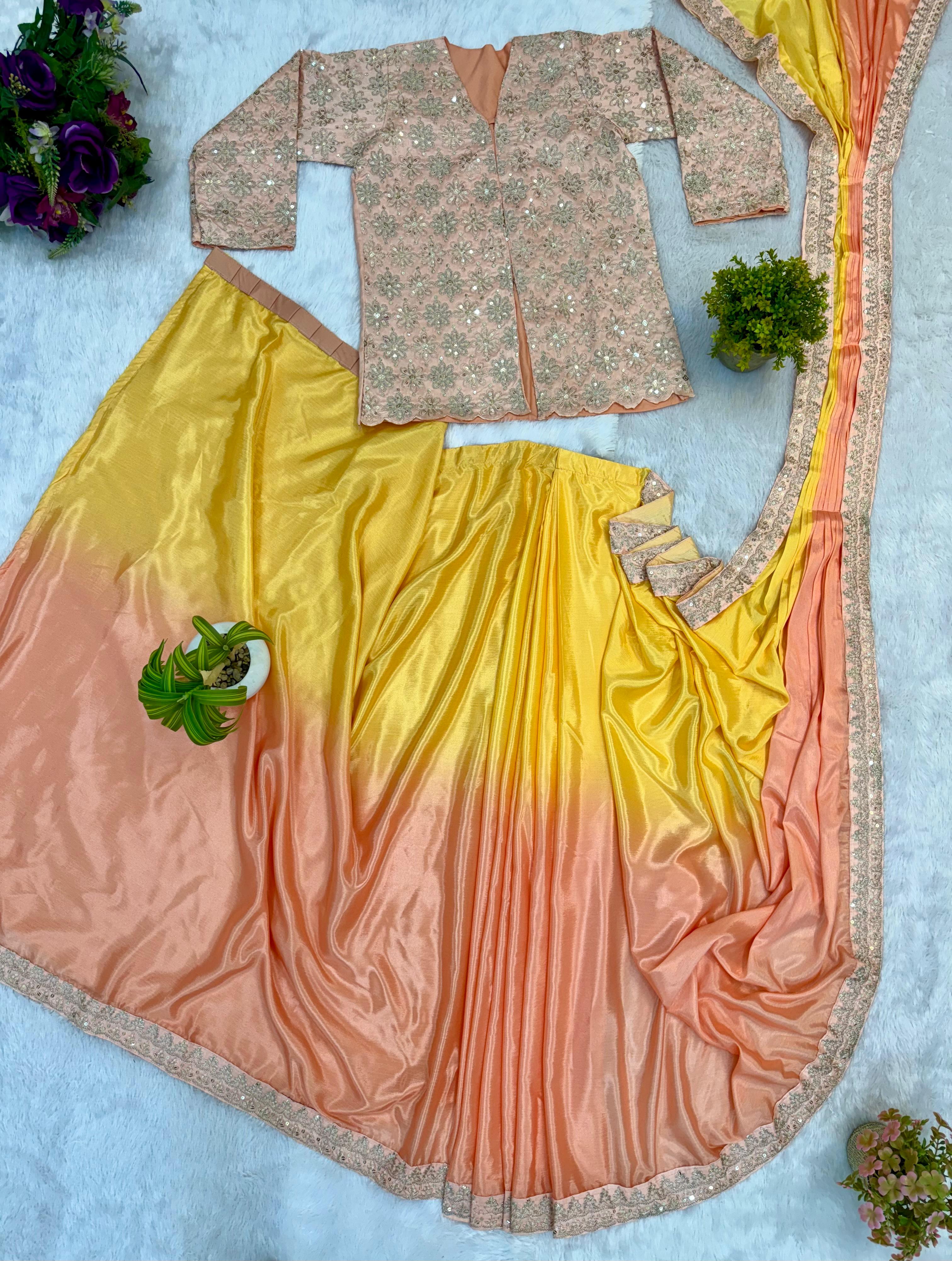 Elegant Saree with Jacket Blouse